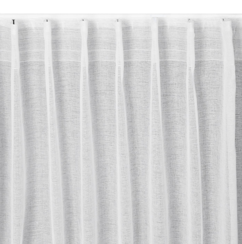 Hotová záclona LAYLA bílá - na pásce