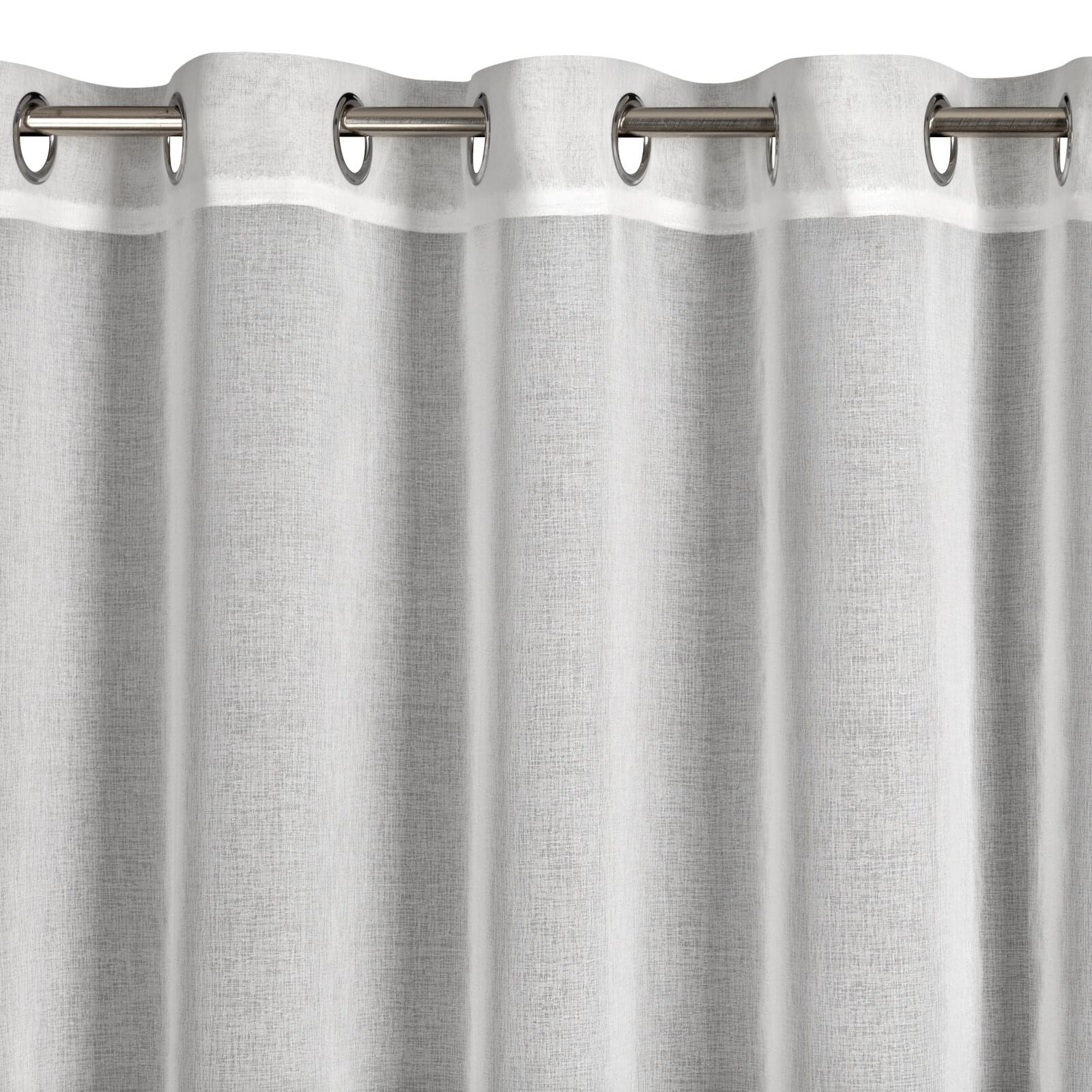 Hotová záclona MOLLY s kamínky bílá - na průchodkách