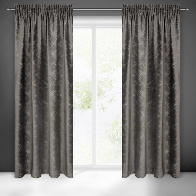 Hotový závěs ADRIA grafitový - na pásce