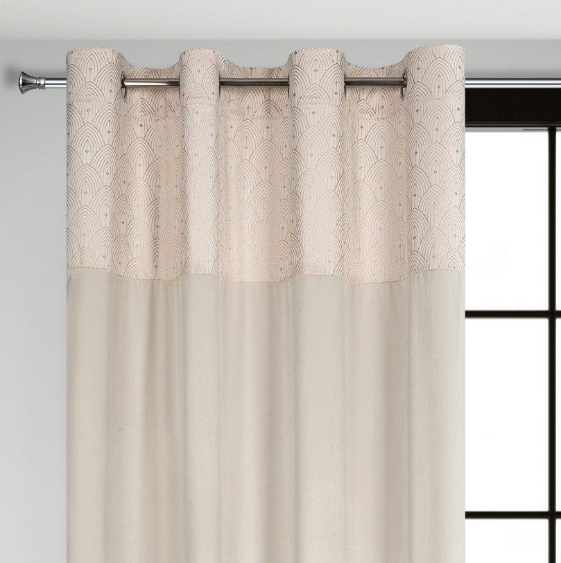 Hotový závěs AGNES krémový - na průchodkách