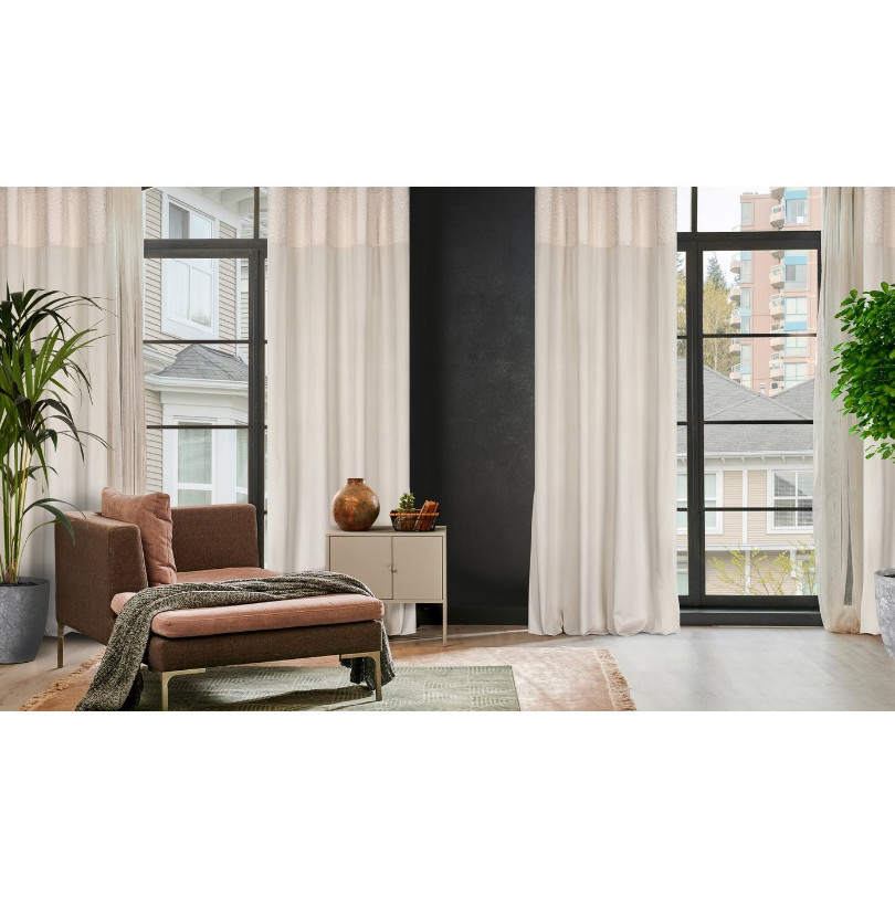 Hotový závěs AGNES krémový - na průchodkách