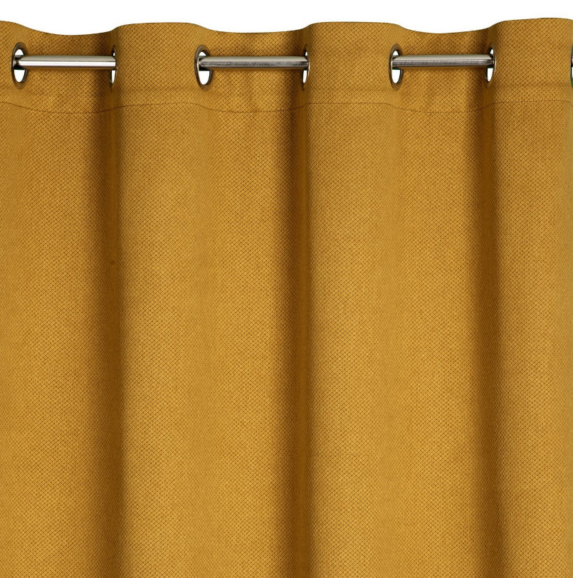 Hotový závěs AMARO medový - na průchodkách