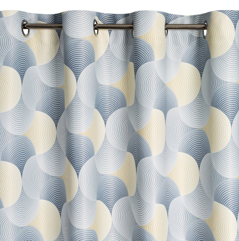 Hotový záves ASETA strieborno-ružový - na priechodkách