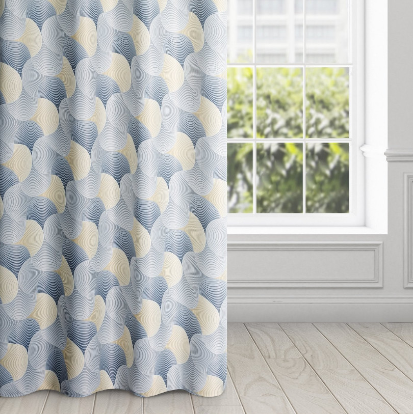 Hotový záves ASETA strieborno-ružový - na priechodkách