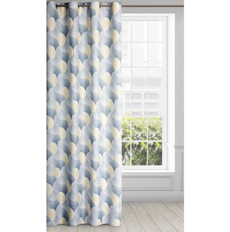 Hotový záves ASETA strieborno-ružový - na priechodkách