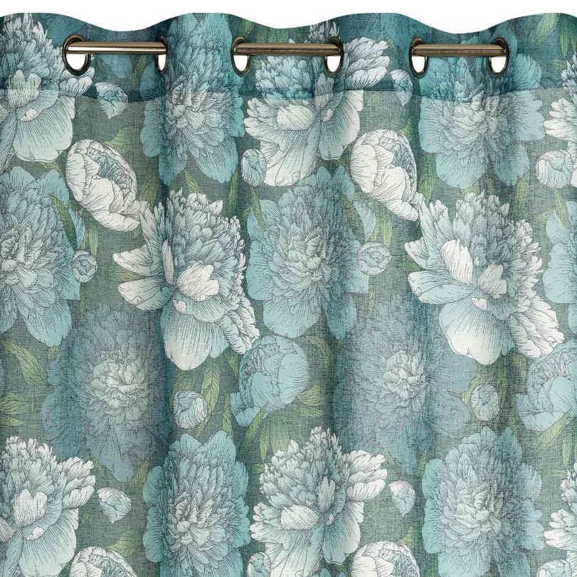 Hotový závěs ASTER mátový - na průchodkách