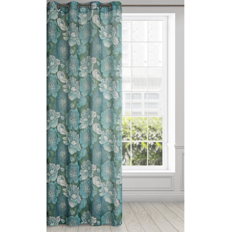 Hotový závěs ASTER mátový - na průchodkách