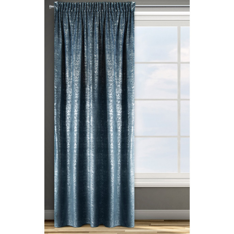 Hotový závěs KYPR stříbrný-granát - na pásce