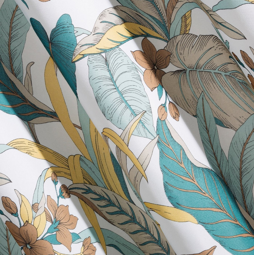 Hotový závěs EREM tyrkysový - na průchodkách