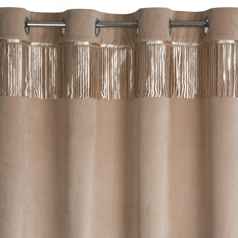 Hotový závěs JASPER béžový - na průchodkách