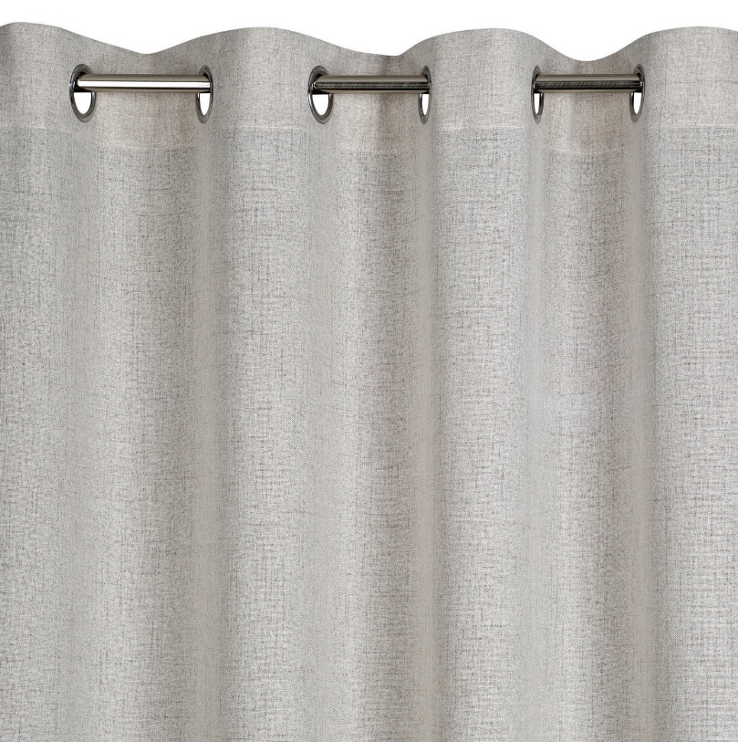 Hotový závěs LINDA stříbrný - na průchodkách