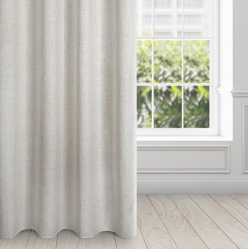 Hotový závěs LINDA stříbrný - na průchodkách