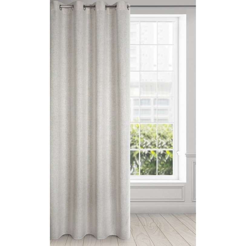 Hotový závěs LINDA stříbrný - na průchodkách