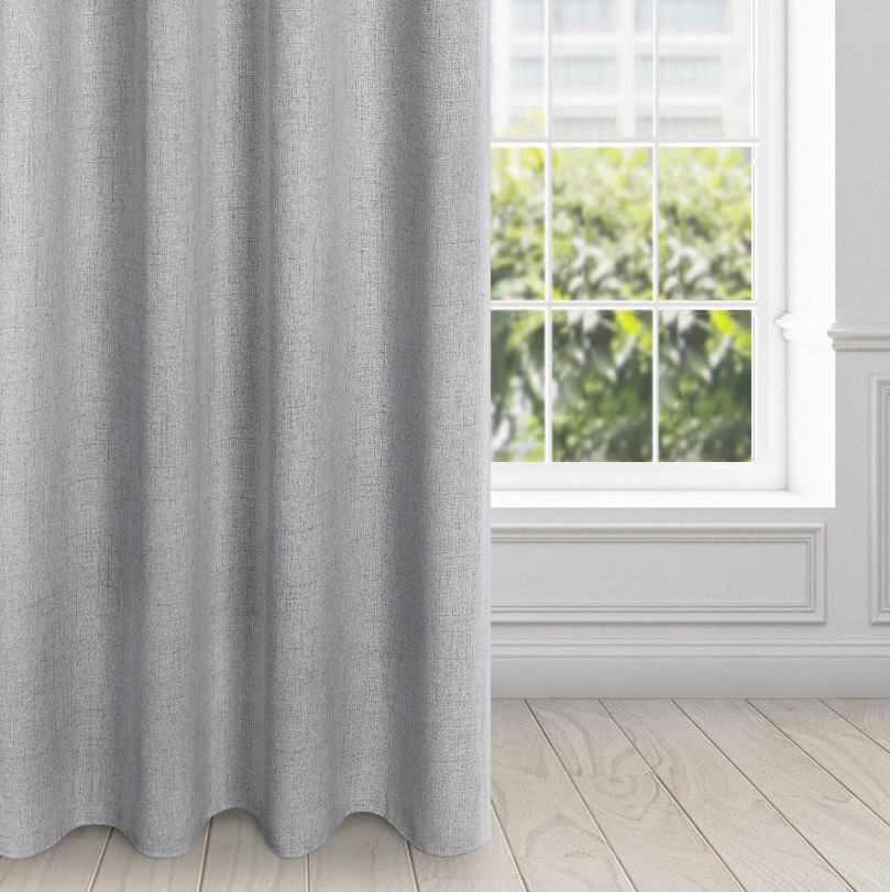 Hotový závěs LINDA ocelový - na průchodkách