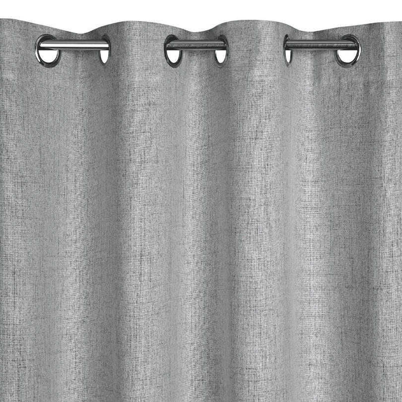 Hotový závěs LINDA stříbrný - na průchodkách