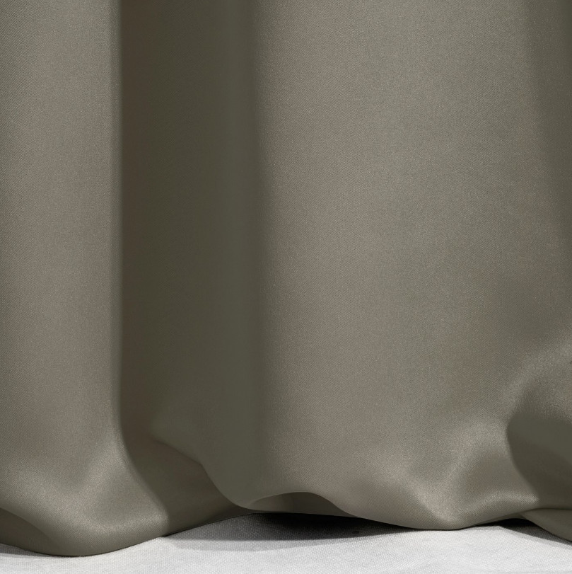 Hotový závěs LOGAN tmavě béžový - na pásce