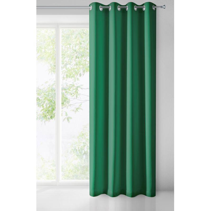 Hotový závěs LOGAN zelený - na průchodkách