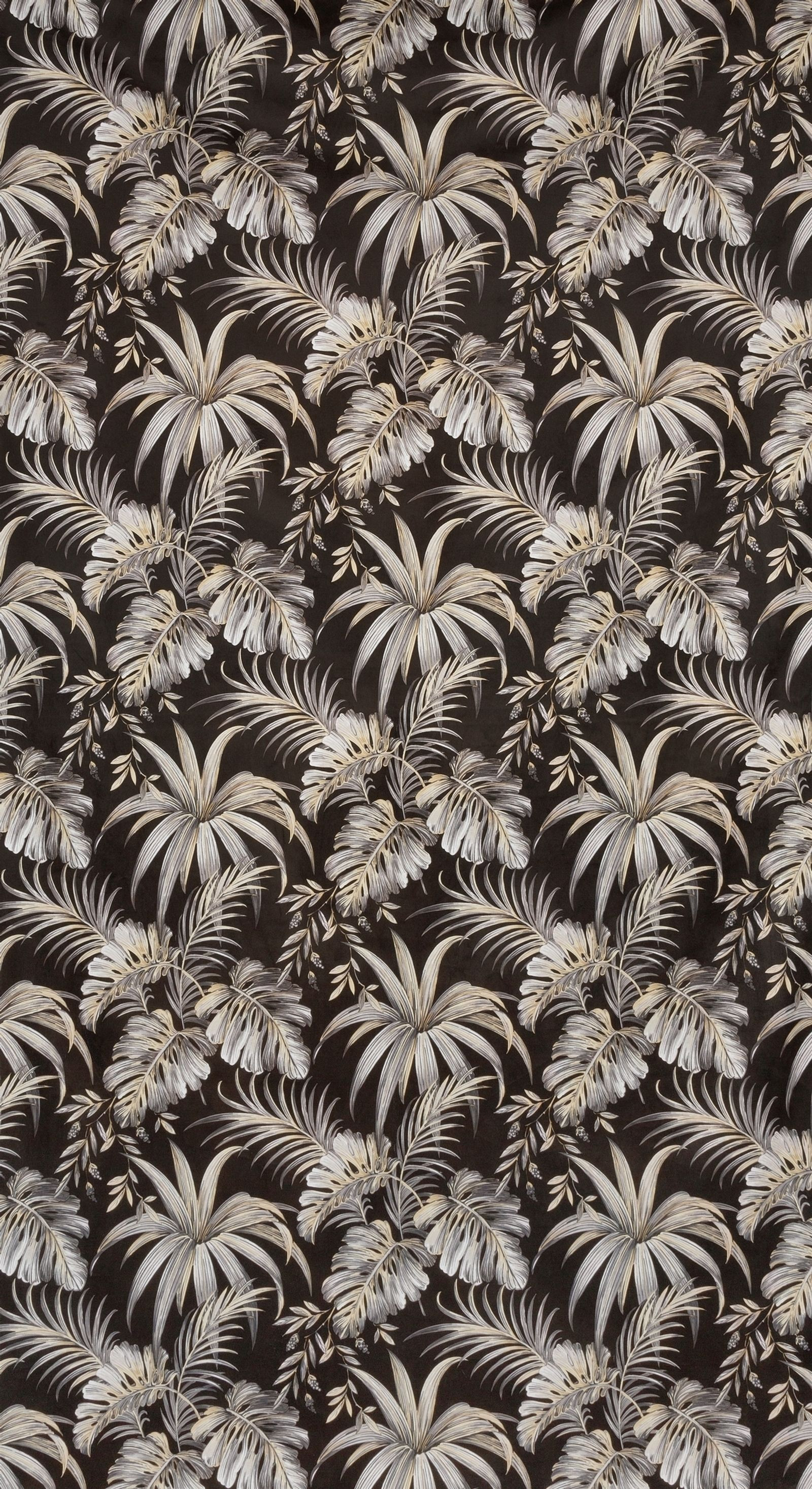 Hotový závěs MAGI černo-béžový - na průchodkách