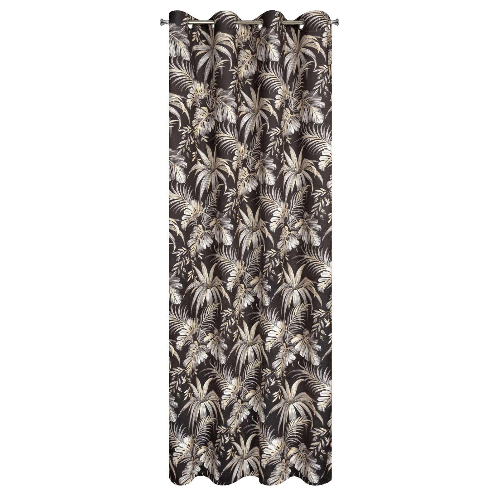 Hotový závěs MAGI černo-béžový - na průchodkách