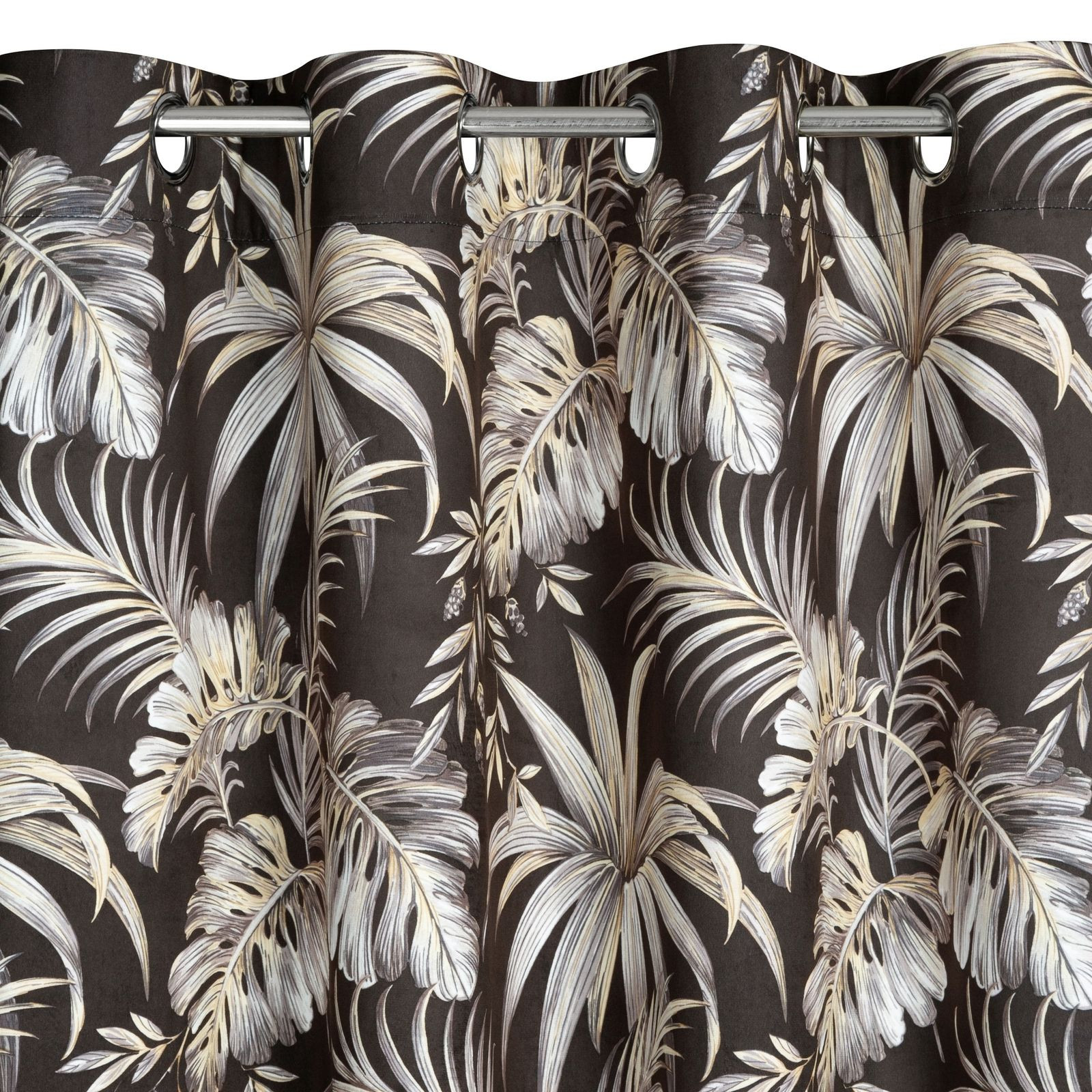 Hotový závěs MAGI černo-béžový - na průchodkách