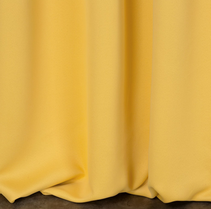 Hotový závěs MILAN hořčičný - na pásce