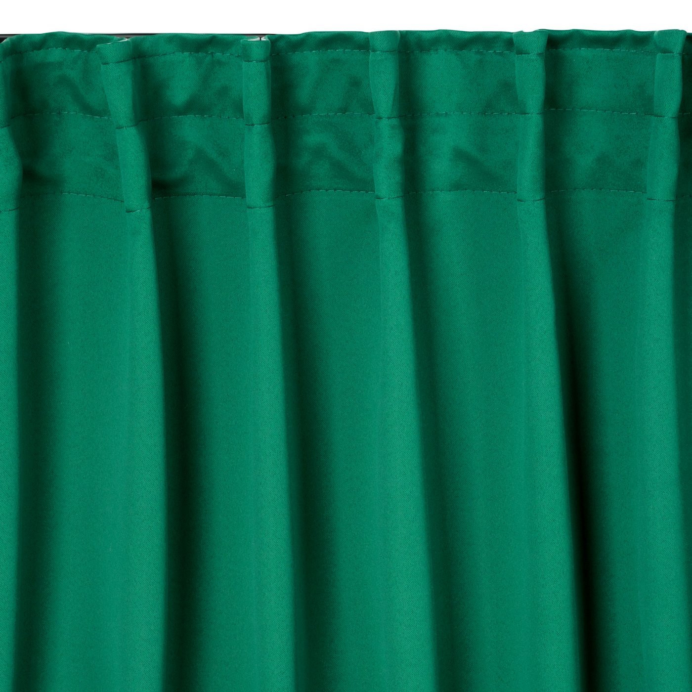 Hotový závěs MILAN tmavě zelený - na pásce