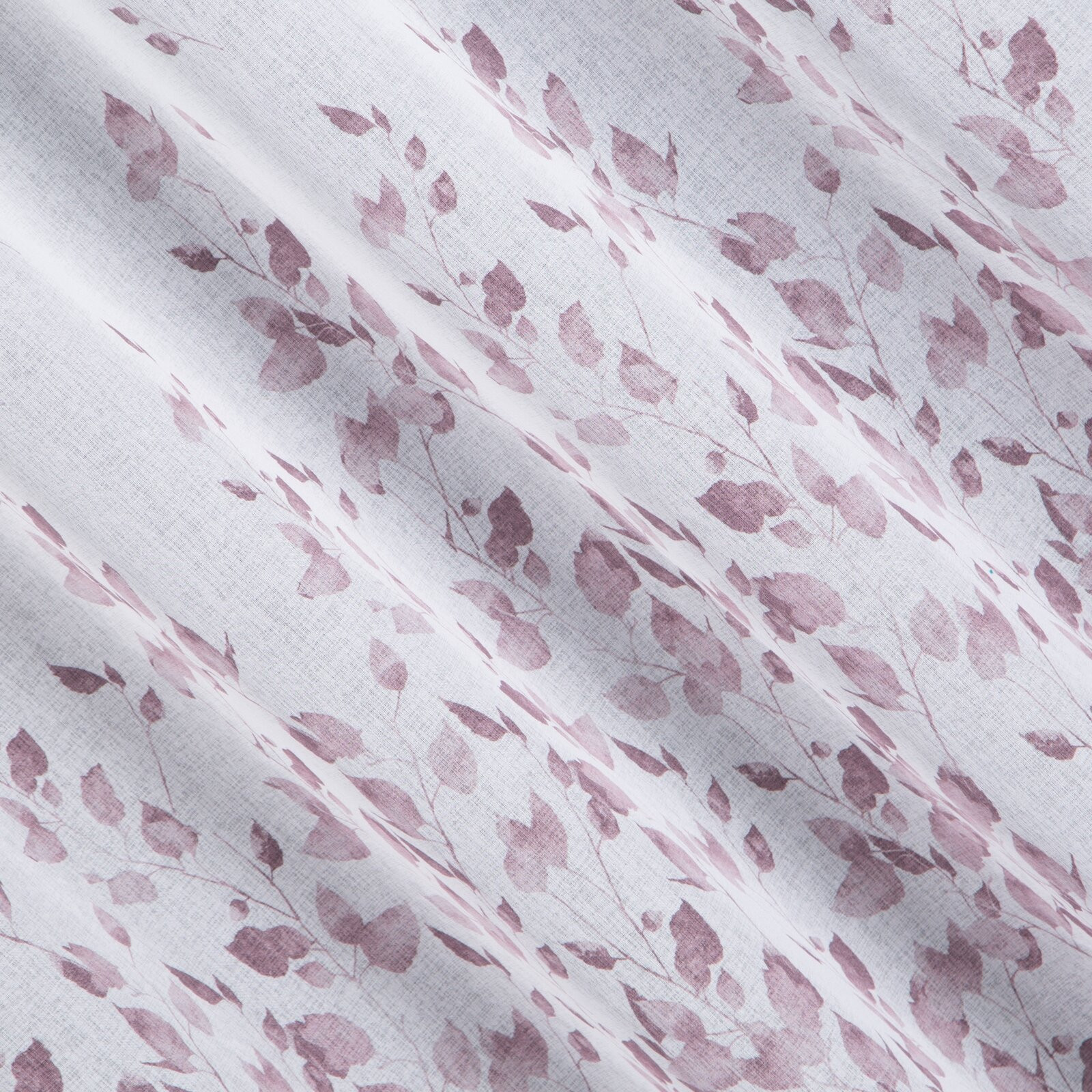 Hotový závěs NOEMI bílo-fialový - na průchodkách