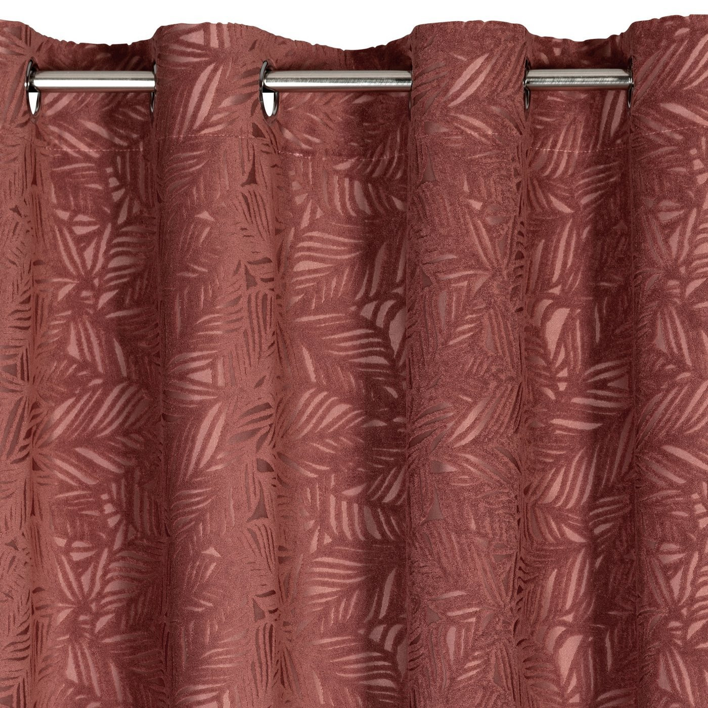 Hotový závěs OCTAVIA tmavě růžový - na průchodkách