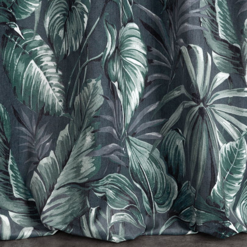 Hotový závěs PALERMO zelený - na průchodkách