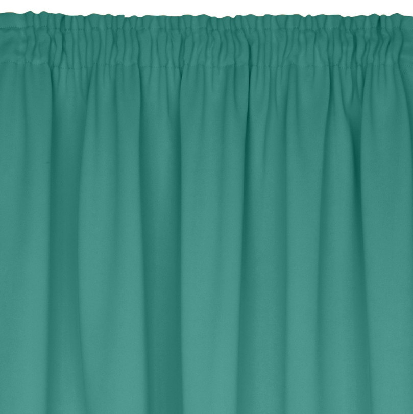 Hotový závěs PARISA zatemňovací tyrkysový - na pásce