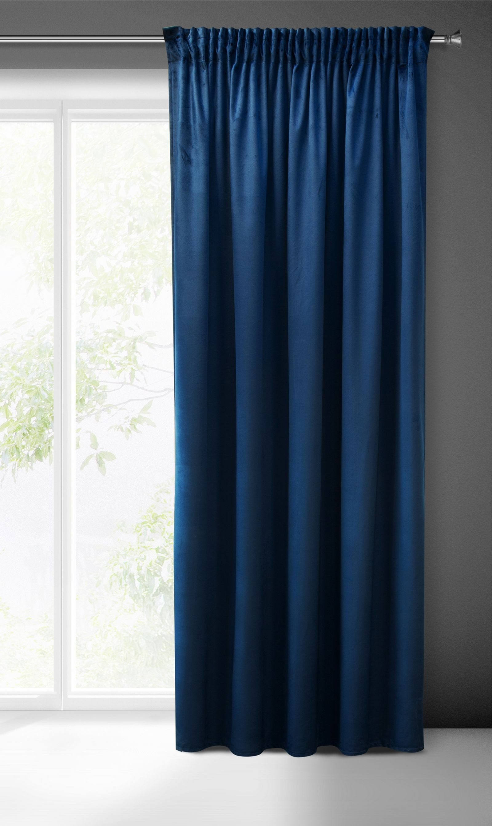 Hotový závěs PIERRE CARDIN SIBEL granátový - na pásce