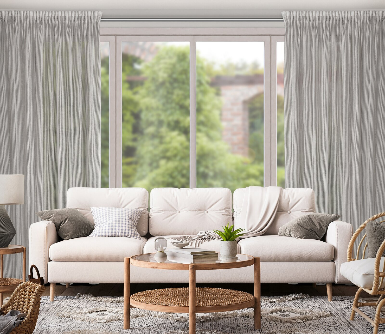 Hotový záves REGINA béžový - na páske