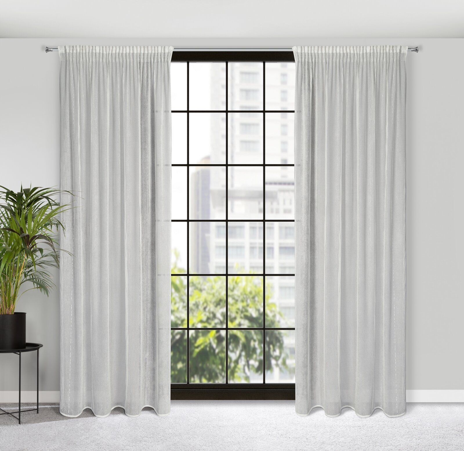 Hotový závěs REGINA přírodní - na pásce