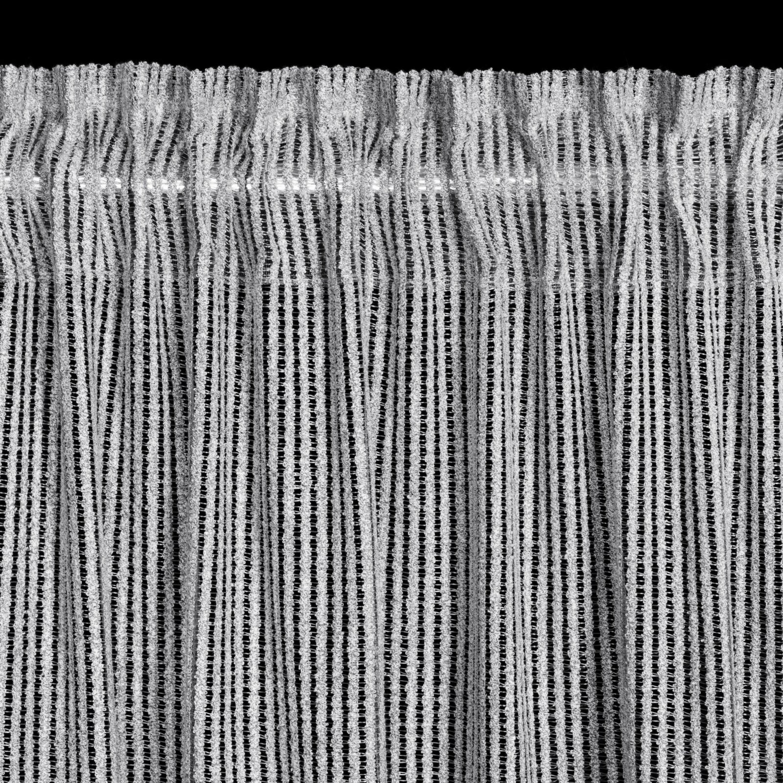 Hotový závěs REGINA stříbrný - na pásce