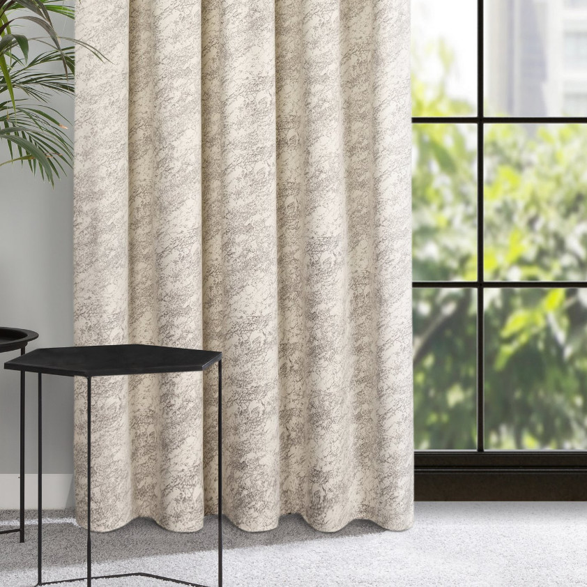 Hotový závěs RIVA krémový - na pásce