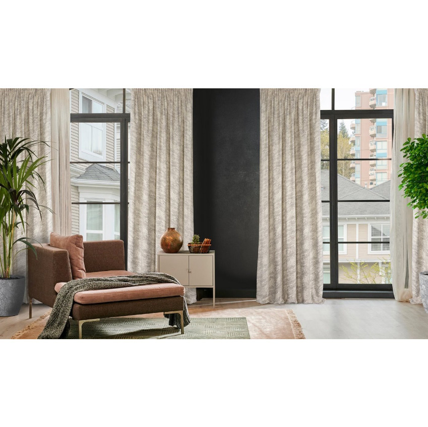 Hotový závěs RIVA krémový - na pásce