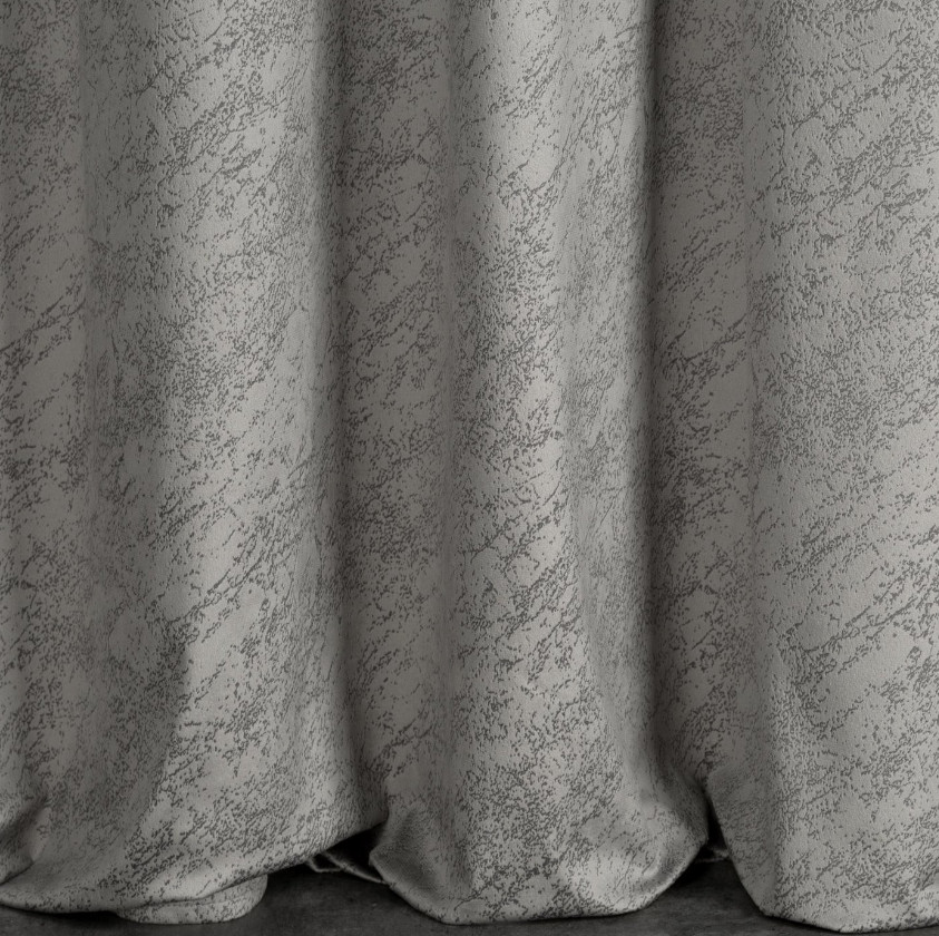 Hotový závěs RIVA popelový - na pásce