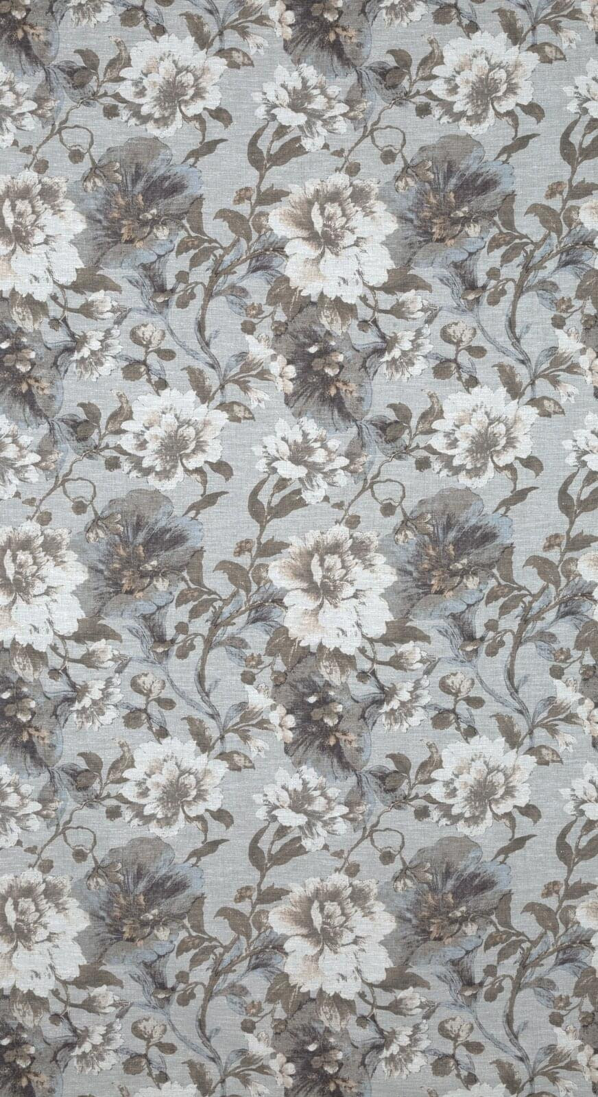 Hotový závěs SANDRA šedý - na průchodkách