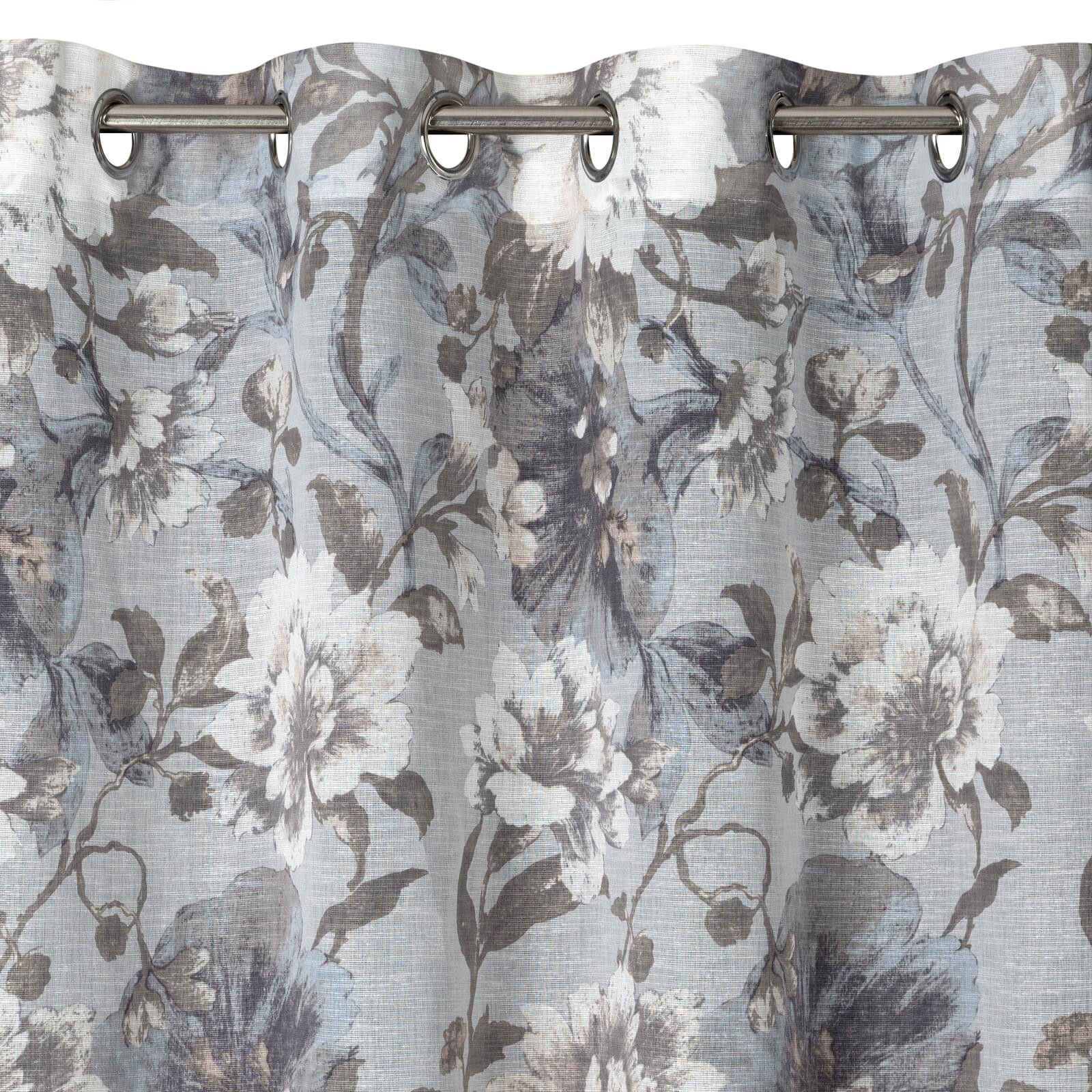 Hotový závěs SANDRA šedý - na průchodkách