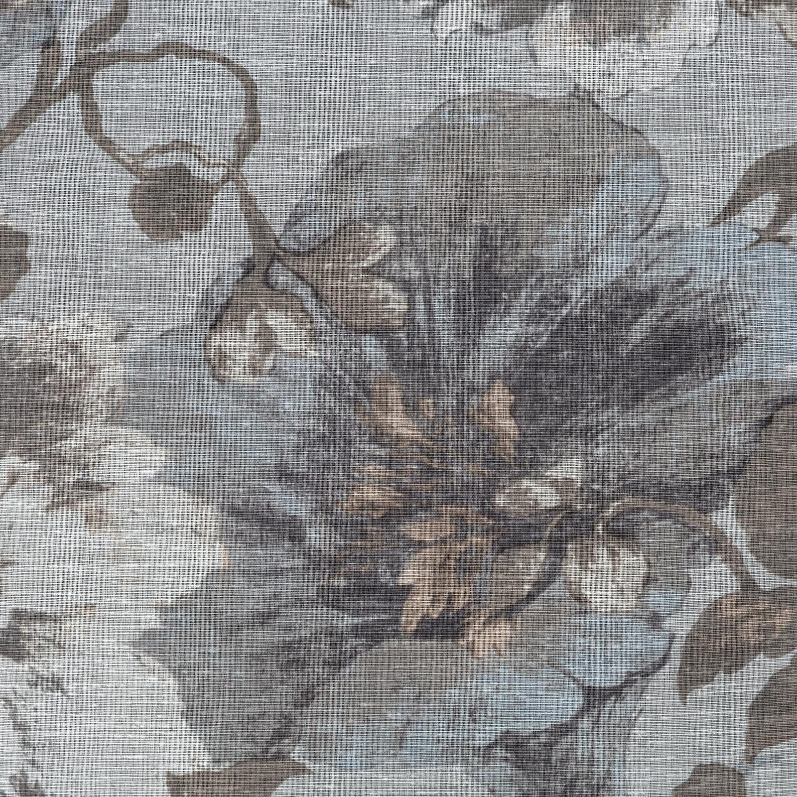 Hotový závěs SANDRA šedý - na průchodkách