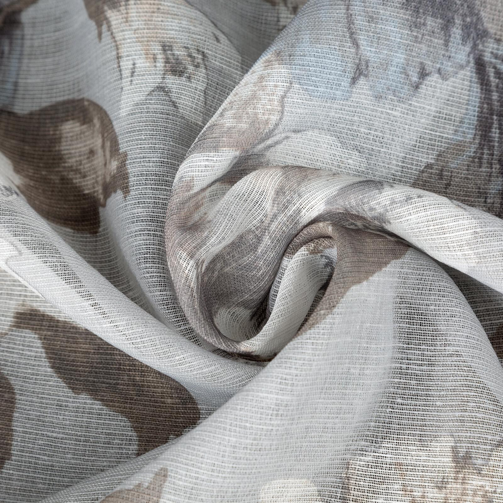 Hotový závěs SANDRA šedý - na průchodkách