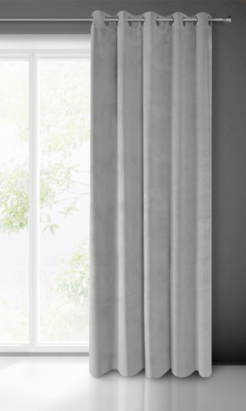 Hotový závěs VILLA ocelový - na průchodkách