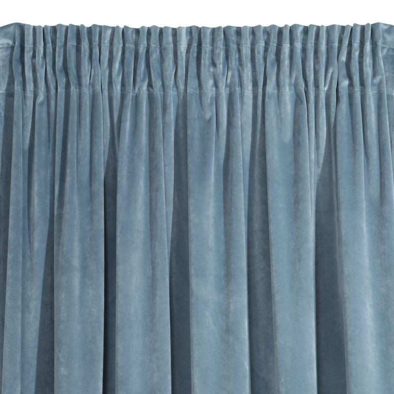 Hotový závěs VILLA modrý - na pásce