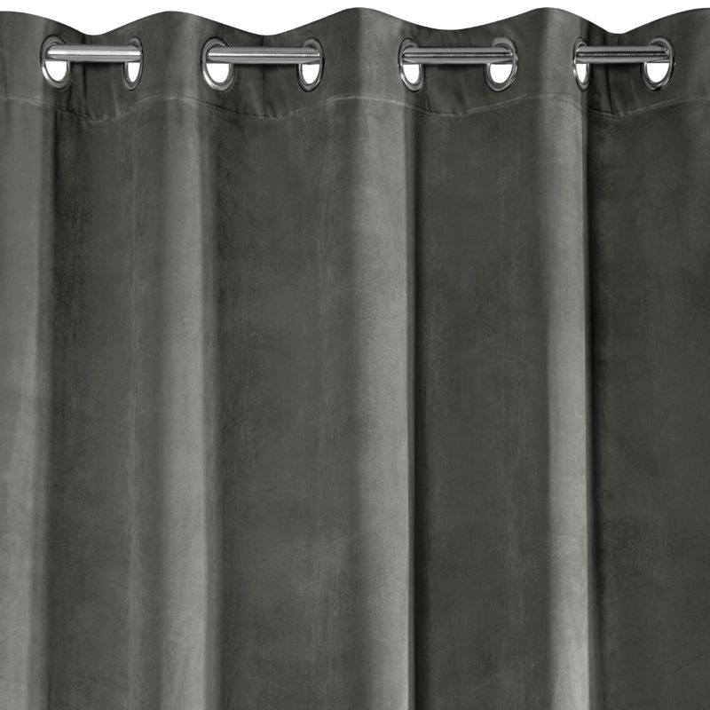 Hotový závěs VILLA grafitový - na průchodkách