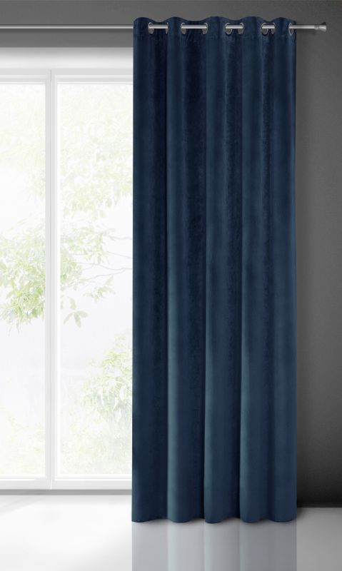 Hotový závěs VILLA granátový - na průchodkách