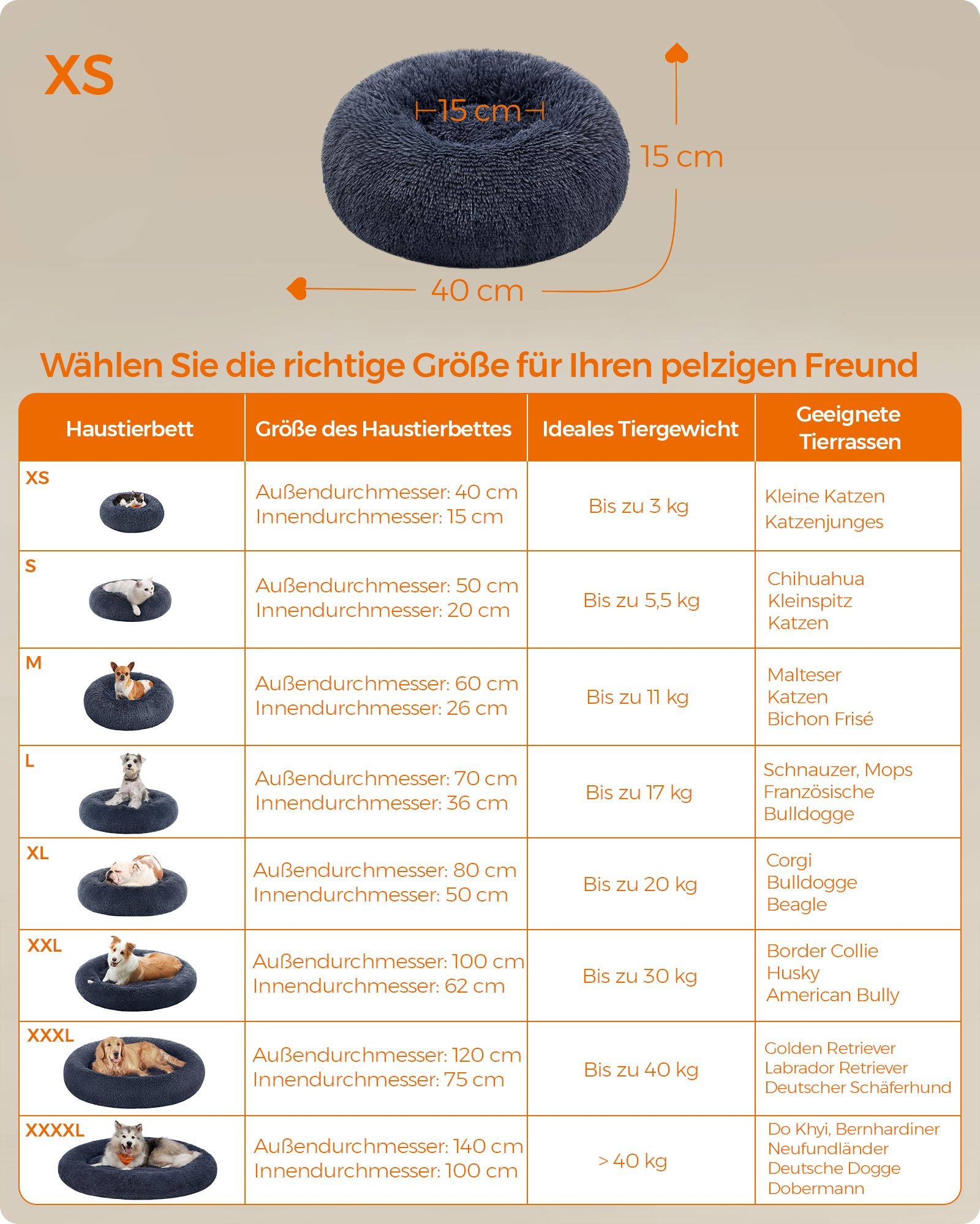 Plyšový pelíšek XS PGW036G02