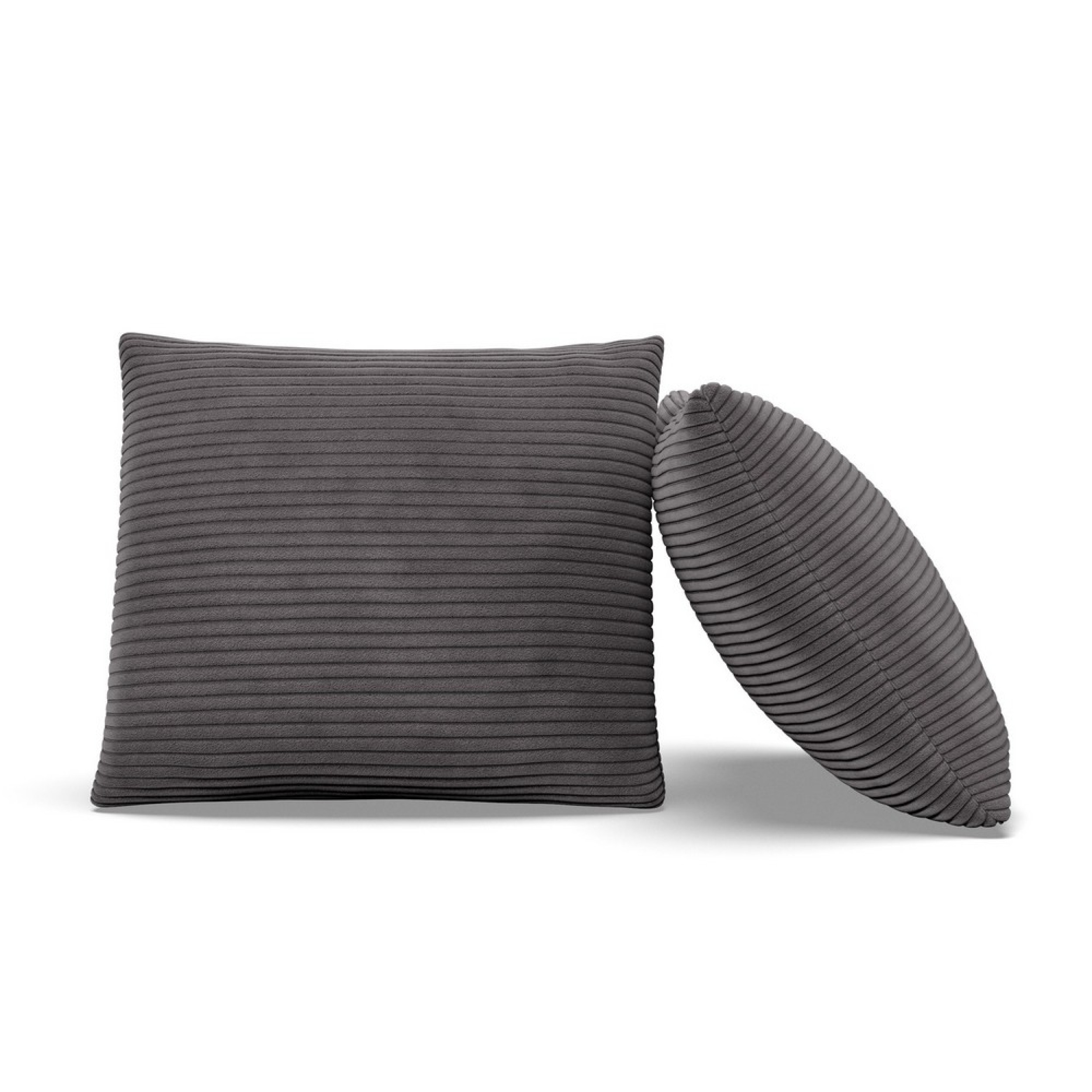 Sada dvou polštářů Luxury tmavě šedá (2 ks)