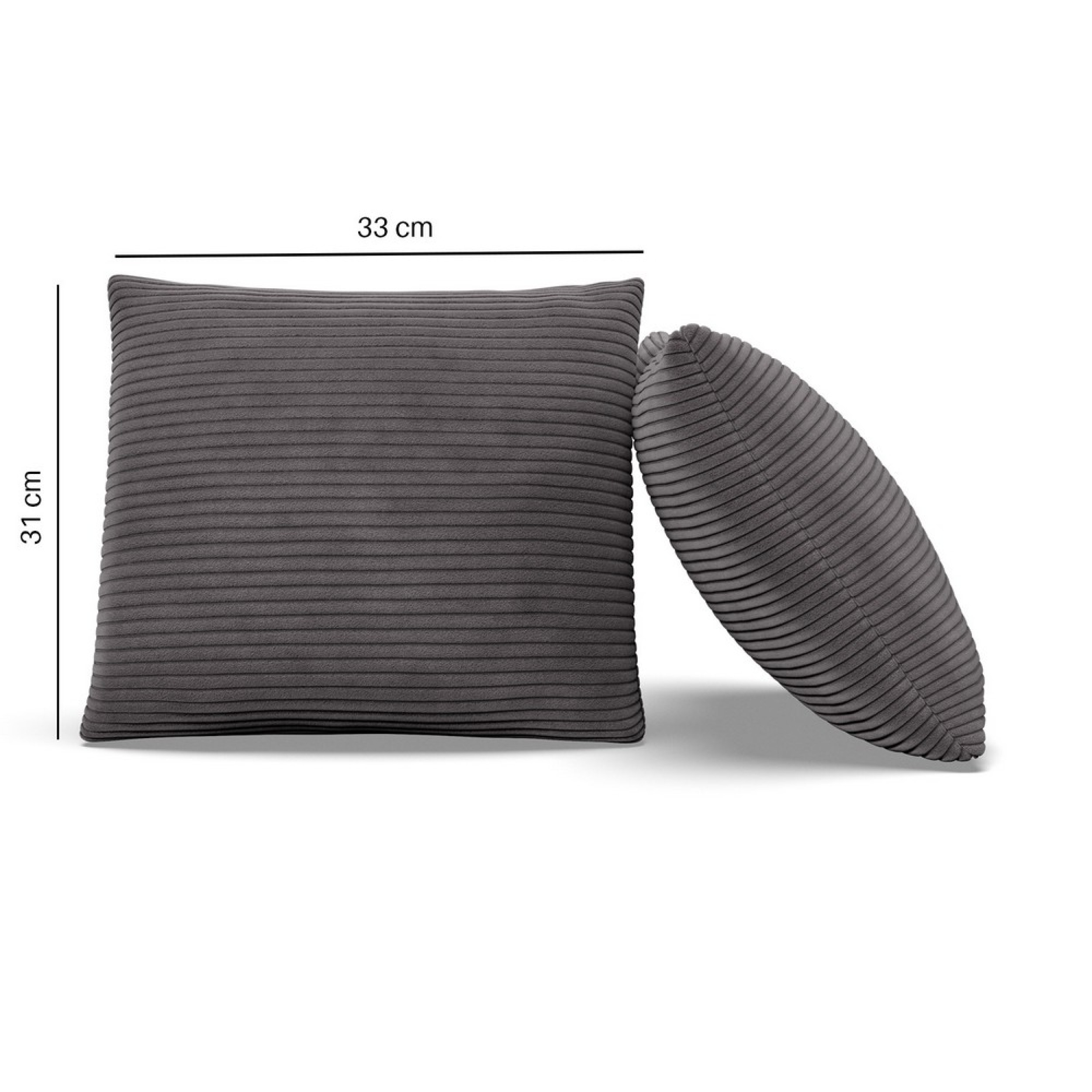 Sada dvou polštářů Luxury tmavě šedá (2 ks)