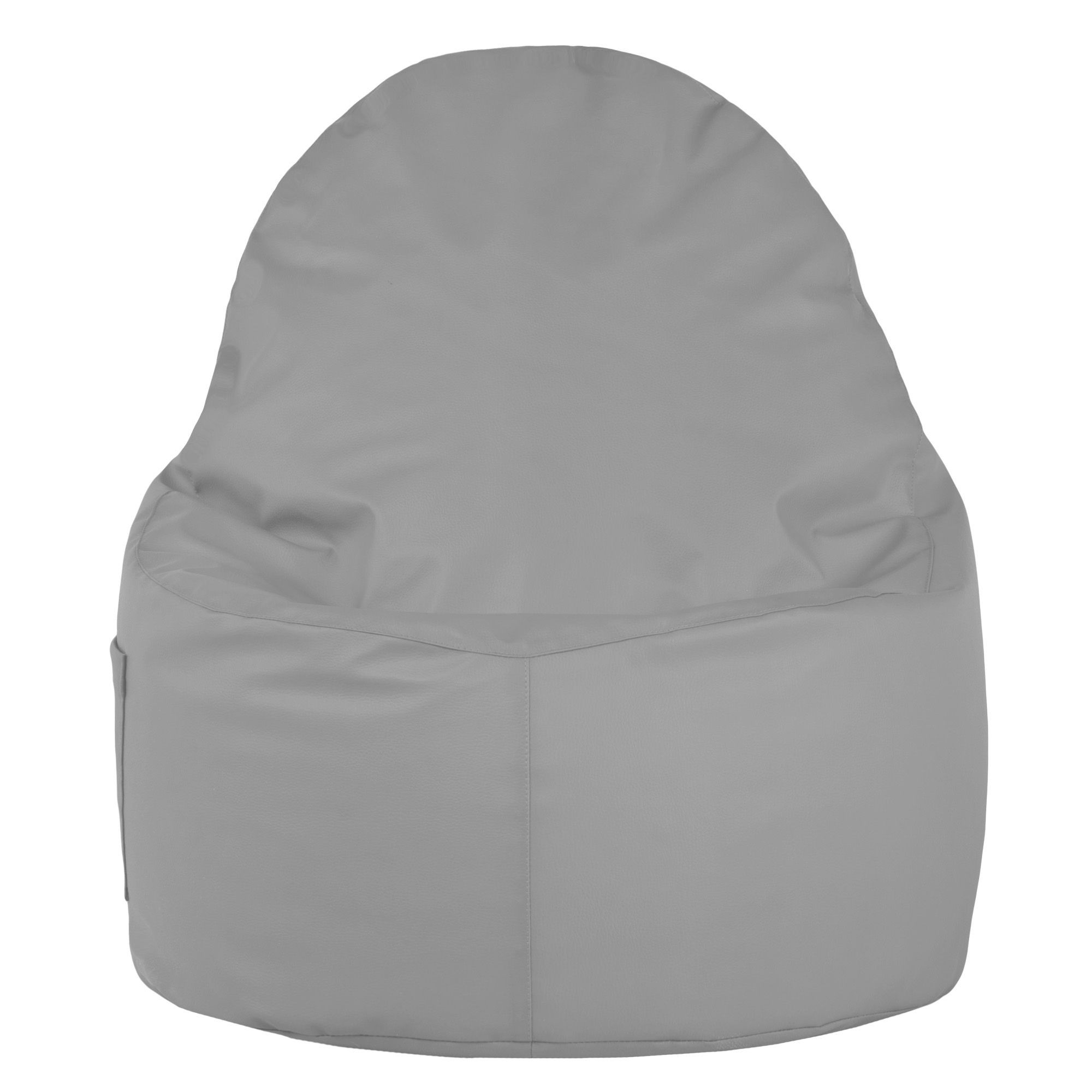 Křeslo Porto ekokůže světle šedé