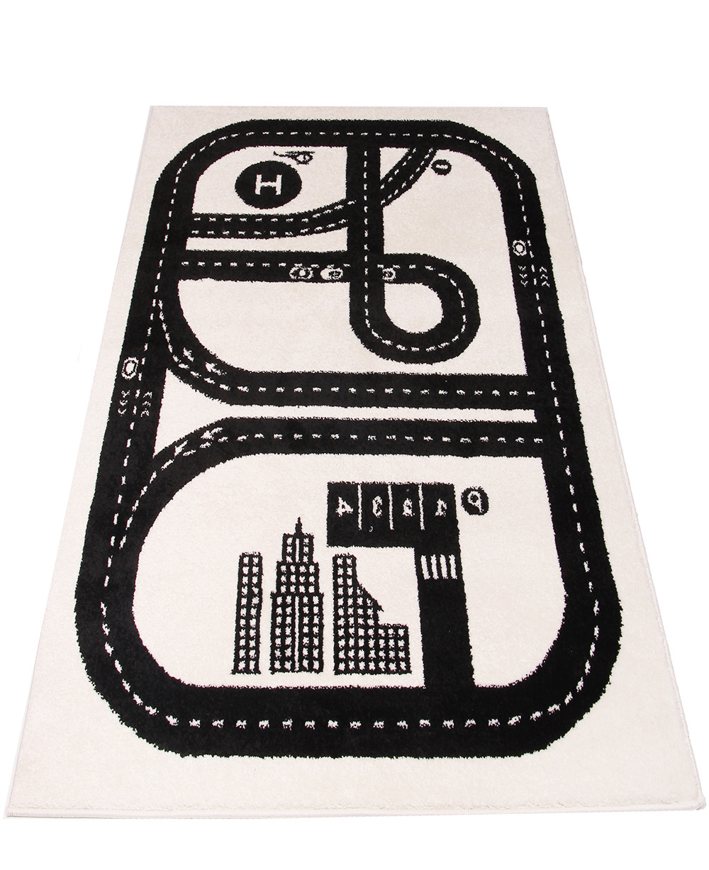 Dětský koberec Kiddy H050A světle šedý